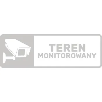 Fototapeta Nálepka OBJEKT STŘEŽEN Kamerový systém 15x5 cm | mléčná | Fólie matná