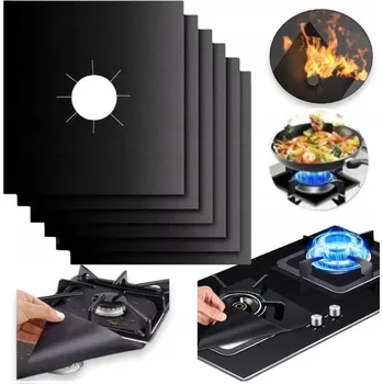 Příslušenství pro sporák Podložka pod hořáky sporáku 4x Ochranný kryt do trouby pro plynový sporák 4 podložky