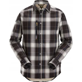 Pánská košile Pracovní košile CIEPŁA flanelová pánská rozepínací ZATEPLENÁ Snickers 8522 3XL