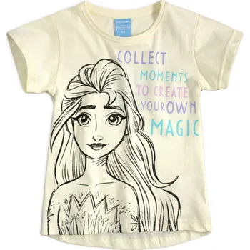 Dívčí tričko Dívčí tričko DISNEY FROZEN MAGIC žluté Velikost: 122