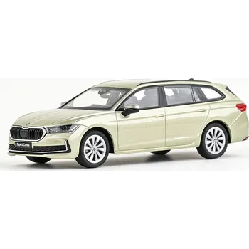 autíčko Abrex Škoda Superb IV Combi (2023) 1:43 žlutá Ice Tea metalíza