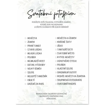 Svatební dekorace Svatební fotošpion