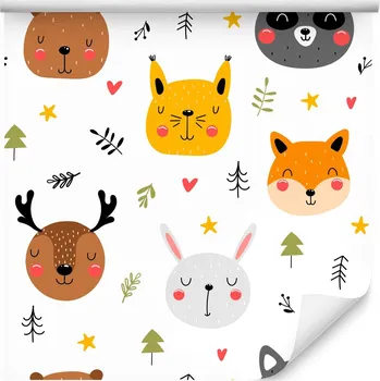 Fototapeta Tapeta pro Děti ZVÍŘATA Lesní Zima Pohádka Dekorace