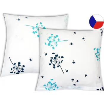 Povlak na dekorativní polštářek Saténový povlak na polštář 50x50 Garden blue