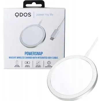 RYCHLÁ NABÍJEČKA QDOS MAGSAFE 15W POWERSNAP BÍLÁ USB-C