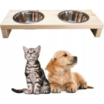 Miska pro psa Sada dvou misek na krmení QLS, kovové, 900 ml