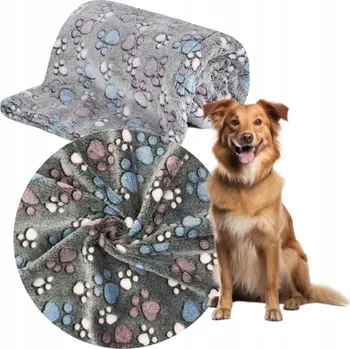 Pelíšek pro psa Deka/Přikrývka pro Psa do Pelíšku nebo Auta, Fleecová, Měkká a Příjemná, 100x70 cm