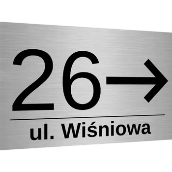 Obraz ADRESNÍ ŠTÍT TABULKA ČÍSLO DOMU ULICE ŠIPKA HLINÍKOVÁ ADRESA 30X20