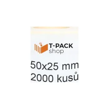 Samolepící etiketa Termotransferové etikety 50x25 2000ks 40mm