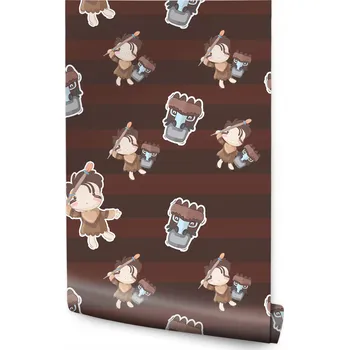 Fototapeta Tapeta pro děti Chlapci Indiánské MASKY Proužky