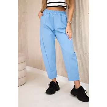 Dámské kalhoty Kesi Włoski Kalhoty s kapsami Summer Punto modrý Kesi Włoski světle modrá 3238623