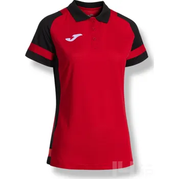 Dámské tričko Dámská polokošile JOMA LIDER, barva červená - černá, velikost 2XL