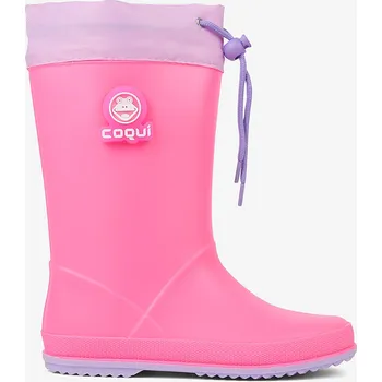 Dívčí holínky Holínky COQUI Rainy FROG Fuchsia/Lila 26