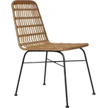 Textilomanie Mila ratanová židle hnědá