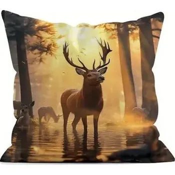 Polštář Povlak na polštář s jelenem
