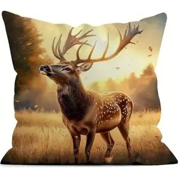 Polštář Povlak na polštář s jelenem
