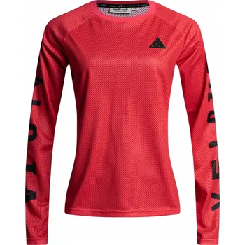 cyklistický dres Dámský cyklistický dres Maloja ElferkofelM LS červený 35197 S