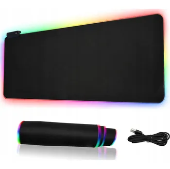 Podložka pod myš Herní podložka pod myš s RGB LED podsvícením, 80x30 cm, voděodolná