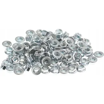 Matice Přírubová matice M5 POZINK 100 kusů POZINKOVANÁ