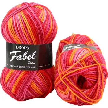 Příze Drops Fabel print 310 západ slunce