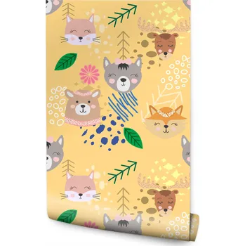 Fototapeta Tapeta do dětského pokoje Zvířátka Boho