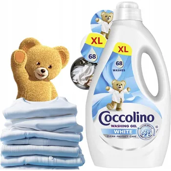 Prací prostředek GEL COCCOLINO WHITE PRACÍ GEL NA BÍLÉ PRÁDLO 68 PRANÍ 2,72L XL