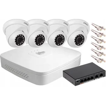 IP kamera IP monitorovací sada Dahua NVR a 4 kopulovité kamery 2MPx