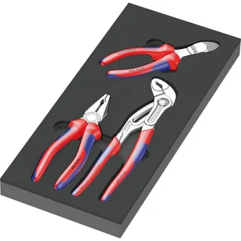 Kleště 9780 Kleště KNIPEX v pěnové vložce, set 1, 3 dílný [05150180001]