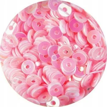 Kolečka s dírkou Flitry na nehty Růžové