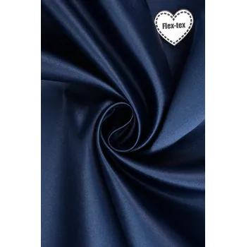 SVATEBNÍ SATÉN TMAVĚ MODRÝ