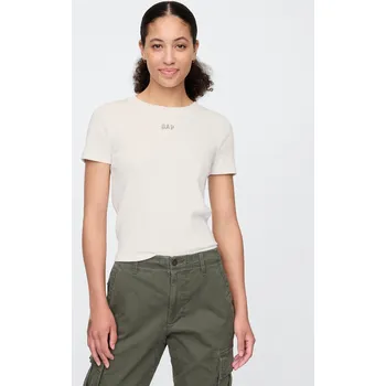 Dámské tričko GAP Crop tričko s logem - Dámské GAP bílá 3251221