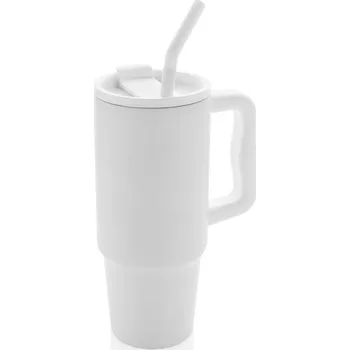 Termohrnek Velký nerezový termohrnek Embrace, 900ml, XD Design, bílý