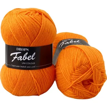 Příze Drops Fabel UNI 119 oranžová
