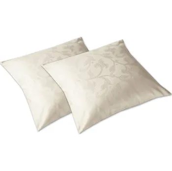 Dekorativní polštářek Damaškový dekorační polštářek 40x40 Rokoko natur