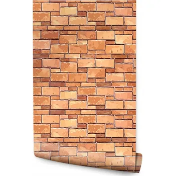 Tapeta Tapeta do předsíně béžová KAMEN Łupek Cihlová zeď 3D