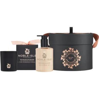 Sprchový gel Noble Isle Dárková sada Rhubarb Rhubarb! Bathe By Candlelight Set