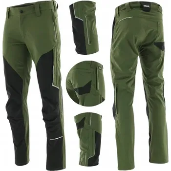 Pracovní obuv Elastické pracovní kalhoty STRETCH SARA LIGHTFLEX lehké, olivové, velikost 54 L