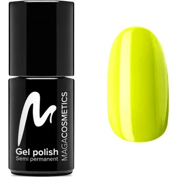 Přípravek na nehty Hybridní lak YW0020 neonově žlutý gel lak MAGA Cosmetics must have