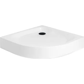 Sprchová vanička Novoterm Čtvrtkruhová akrylátová sprchová vanička NV-Alan 80x80, bílá