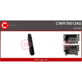 Spínač, zvedací zařízení oken CASCO CWR70013AS