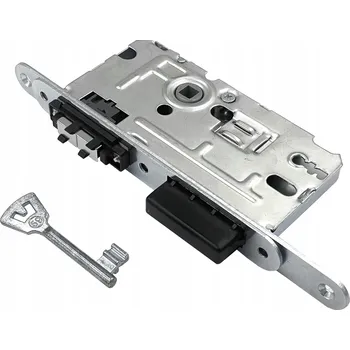 zadlabací zámek ZÁMEK BERENIKA 72/50 NA MAGNETICKÝ KLÍČ S HÁKEM POZINK BÍLÝ