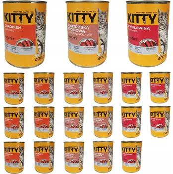 Krmivo pro kočku Krmivo krmivo pro kočky Pate Mix 20x400g Kitty