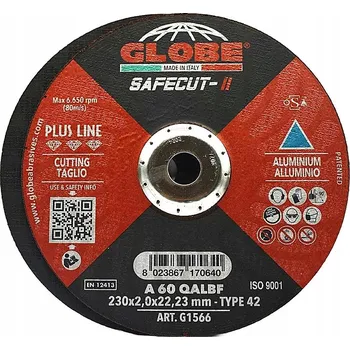 Řezný kotouč Kotouč na řezání hliníku GLOBE 230x2 SafeCut