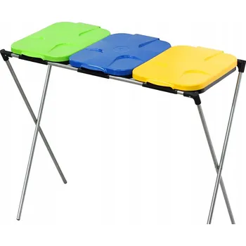 Odpadkový koš Nádoby na tříděný odpad PAKO 120 l, 3-komorové