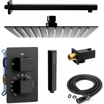 Vodovodní baterie Podomítková sprchová baterie Sannit BLACK černá