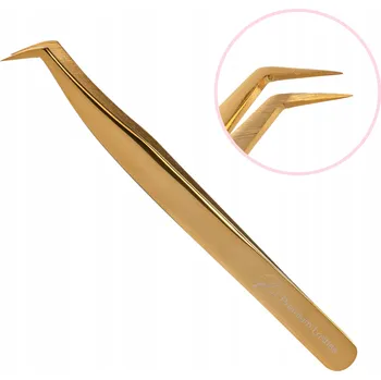 Kosmetická pinzeta Pinzeta na řasy Comfort IVORY Premium Lashes