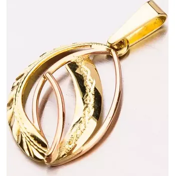 Přívěsek Dámský přívěsek zlato mix 585 53P-344