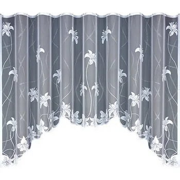 Hotová žakárová záclona 150x300cm Bela