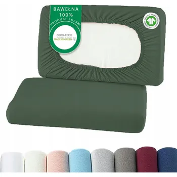 Prostěradlo ORTOPEDICKÝ POVLEK PREMIUM JERSEY UNIVERZÁLNÍ BAVLNA ZELEŇ ZELENÁ