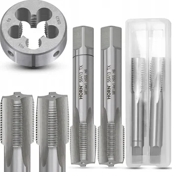 Závitořezný nástroj Závitníky M14 ruční 2ks M14x1 + Závitové očko sada